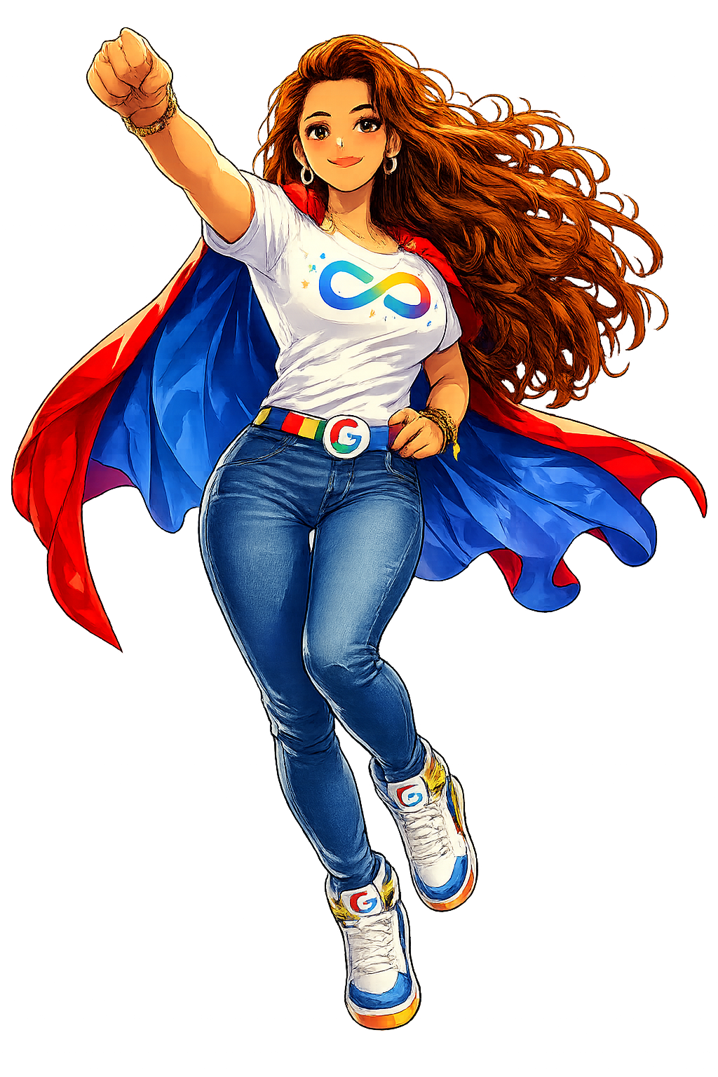 OutSpace Superwoman Mascot